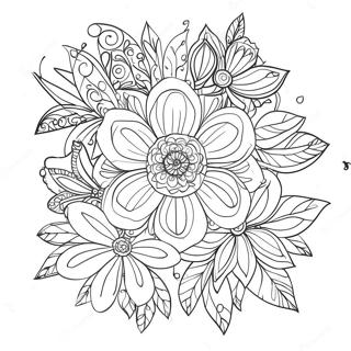 Flower Hard Coloring Page 26792-24492