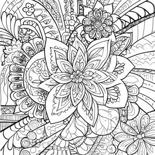 Intricate Flower Mandala Coloring Page 26793-24494