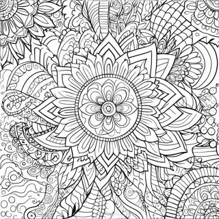 Intricate Flower Mandala Coloring Page 26793-24496