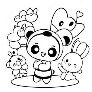 Cute Pucca With Friends Coloring Page 26803-24501