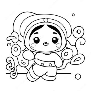 Cute Pucca With Friends Coloring Page 26803-24503