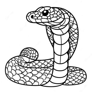 Realistic Rattlesnake Coloring Page 26813-24510