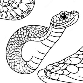 Realistic Rattlesnake Coloring Page 26813-24512