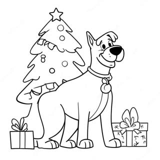 Scooby Doo Christmas Coloring Page 26832-24523