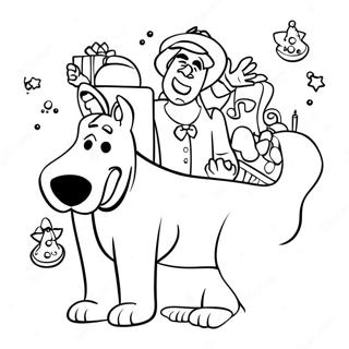 Scooby Doo Christmas Coloring Page 26832-24524