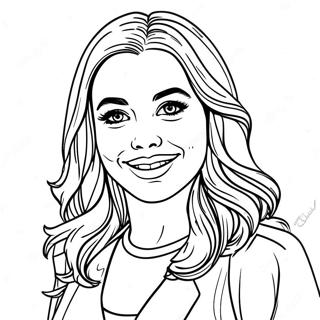 Carly Shay Fun Pose Coloring Page 26843-24533