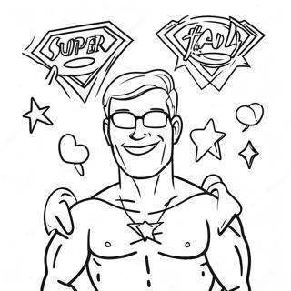 Super Dad Coloring Pages