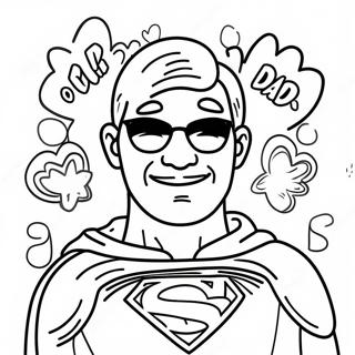 Super Dad Coloring Page 26852-24540