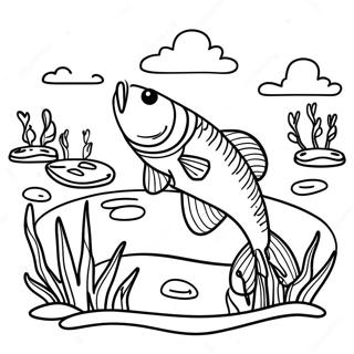 Bass Fishing Coloring Pages