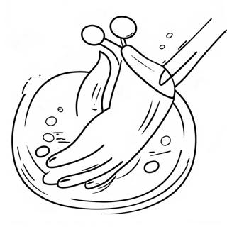 Hand Washing Coloring Page 26872-24554