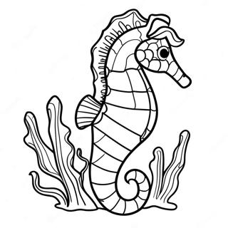 Seahorse Coloring Page 2687-2186