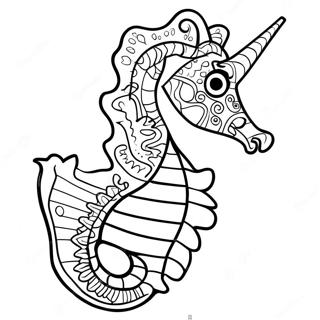 Seahorse Coloring Page 2687-2187