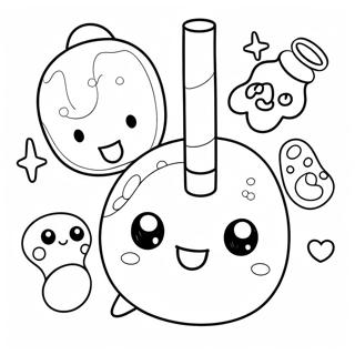 Cute Tamagotchi Characters Coloring Page 26883-24566