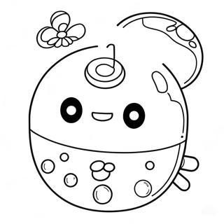 Cute Tamagotchi Characters Coloring Page 26883-24567