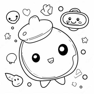 Cute Tamagotchi Characters Coloring Page 26883-24568