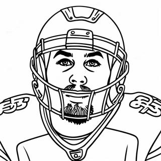 Travis Kelce Coloring Page 26902-24579