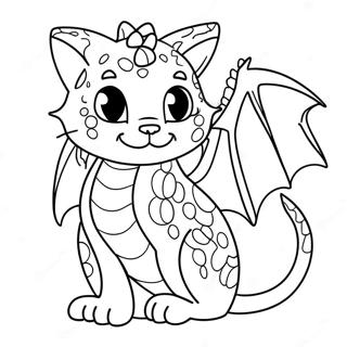 Cat Dragon Coloring Page 26912-24588