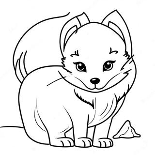 Arctic Fox Coloring Pages