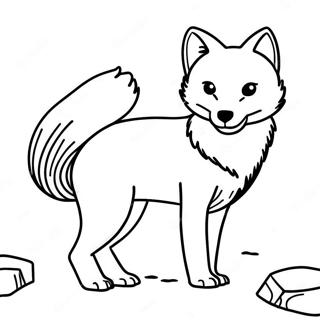 Arctic Fox Coloring Page 26952-24618