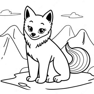 Arctic Fox Coloring Page 26952-24619