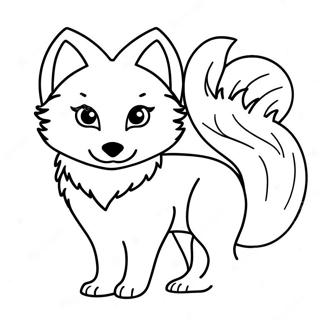 Arctic Fox Coloring Page 26952-24620