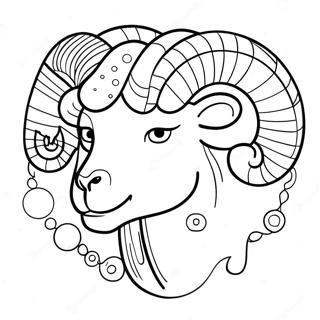 Aries Zodiac Sign Coloring Page 26962-24627