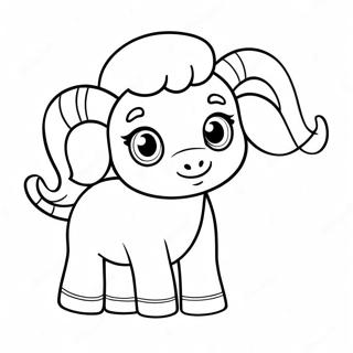 Cute Aries Baby Coloring Page 26963-24631