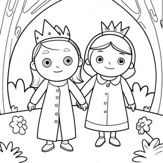 Ben And Holly Coloring Pages