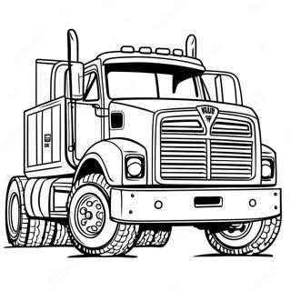 Diesel Truck Lifted Truck Coloring Page 2697-2196