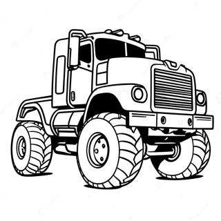 Monster Diesel Truck Coloring Page 2698-2197