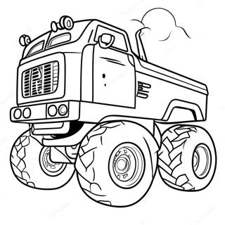 Monster Diesel Truck Coloring Page 2698-2198