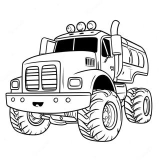 Monster Diesel Truck Coloring Page 2698-2199