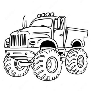 Monster Diesel Truck Coloring Page 2698-2200