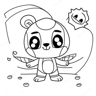 Chibi Sun And Moon Fnaf Characters Coloring Page 27013-24671