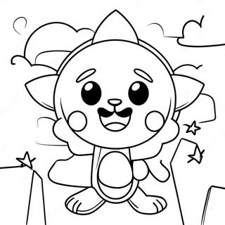 Chibi Sun And Moon Fnaf Characters Coloring Page 27013-24672