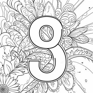 Number 9 Coloring Page 27022-24676