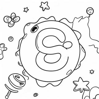 Playful Number 9 Coloring Page 27023-24680