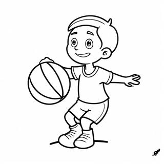 Vini Jr Dribbling The Ball Coloring Page 27053-24701