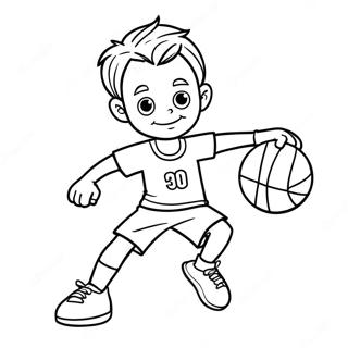 Vini Jr Dribbling The Ball Coloring Page 27053-24703