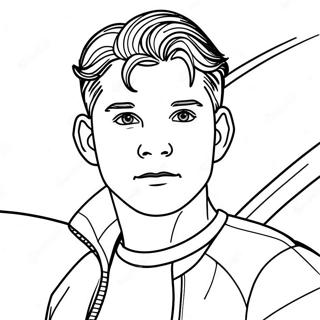 Tom Holland Coloring Page 27062-24708