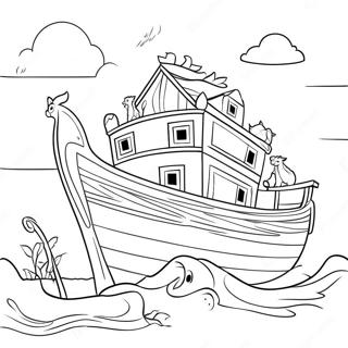 Noah S Ark Coloring Page 2707-2203