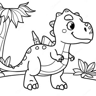 Dinosaur With Names Coloring Pages