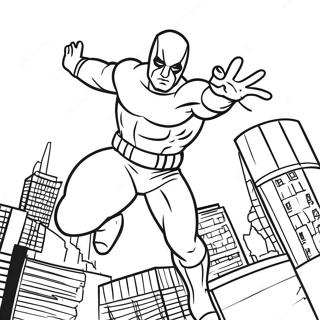 Daredevil In Action Coloring Page 27113-24750