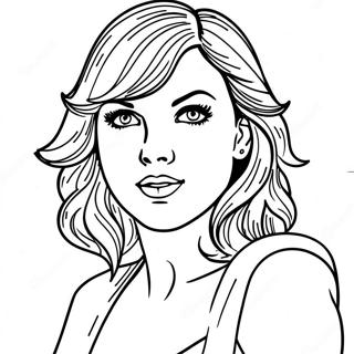 Taylor Swift Midnights Coloring Page 27132-24763