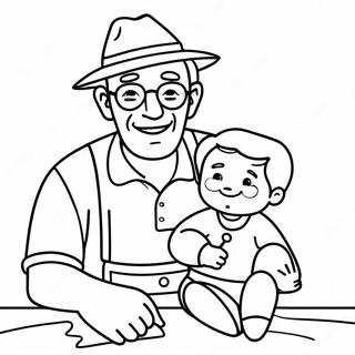 Happy Father S Day Grandpa Coloring Page 27152-24778