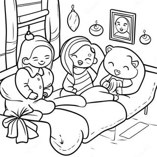 Cozy Pajama Party Coloring Page 27163-24789