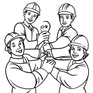 Teamwork Coloring Page 27172-24796