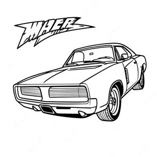 Charger Coloring Page 27182-24803