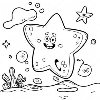 Funny Patrick Star Underwater Coloring Page 2718-2213