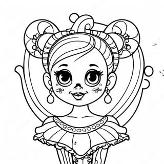 Ballora Dancing Gracefully Coloring Page 27193-24816